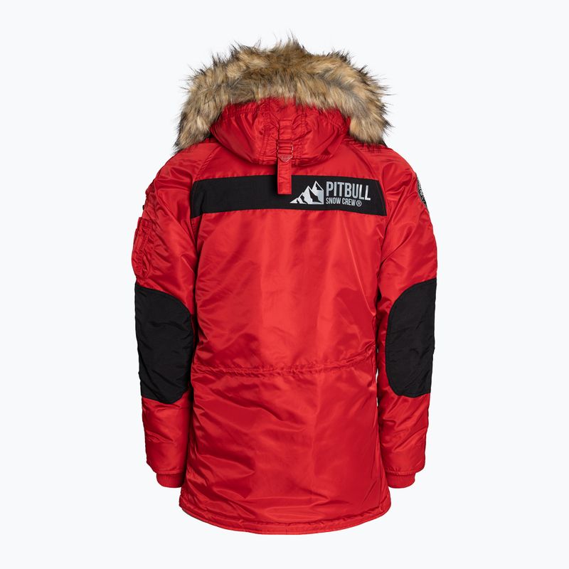 Winterjacke für Männer Pitbull West Coast Fur Parka Alder red 11