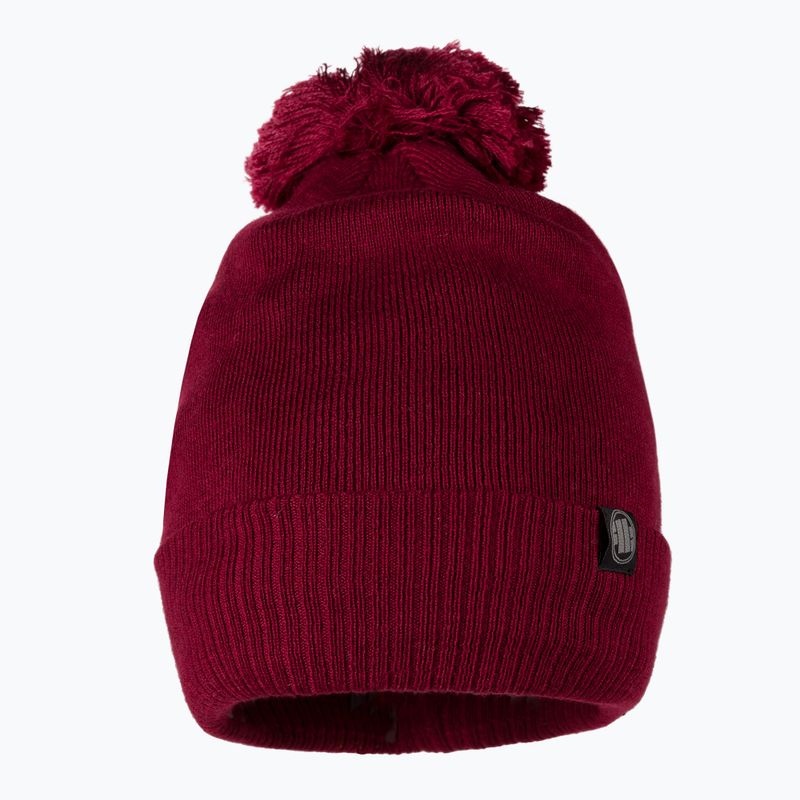 Wintermütze für Männer Pitbull West Coast Beanie Bubble Small Logo burgundy 2