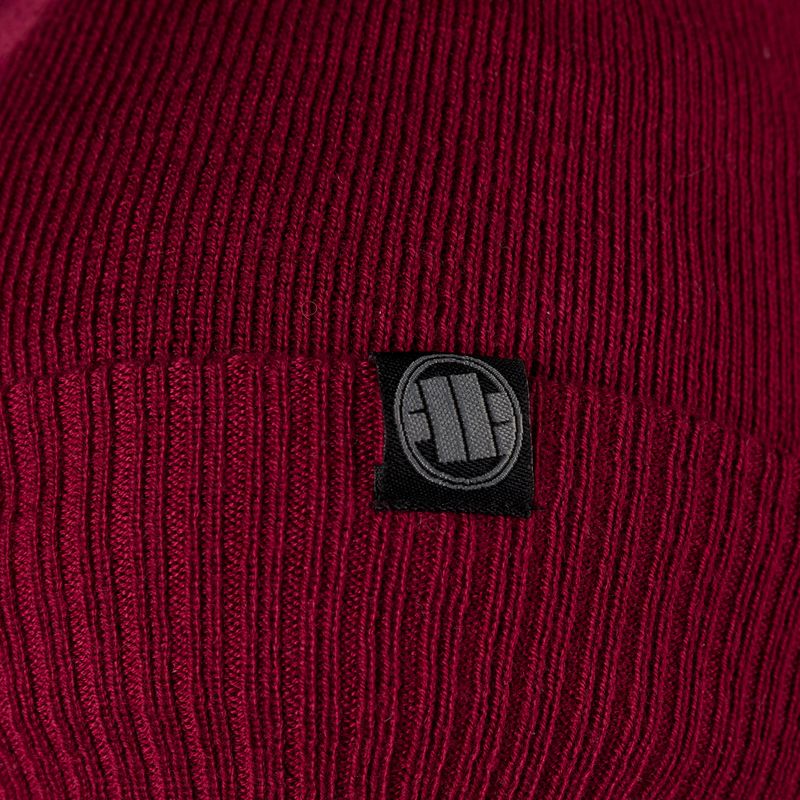 Wintermütze für Männer Pitbull West Coast Beanie Bubble Small Logo burgundy 3