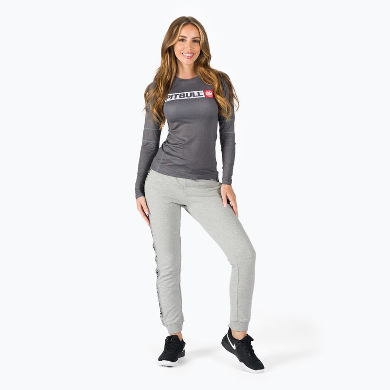 Damen Rashguard Longsleeve Pitbull West Coast Rash L-S Hilltop grey/melange 2