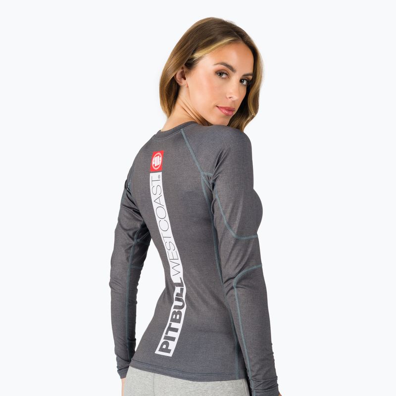 Damen Rashguard Longsleeve Pitbull West Coast Rash L-S Hilltop grey/melange 3
