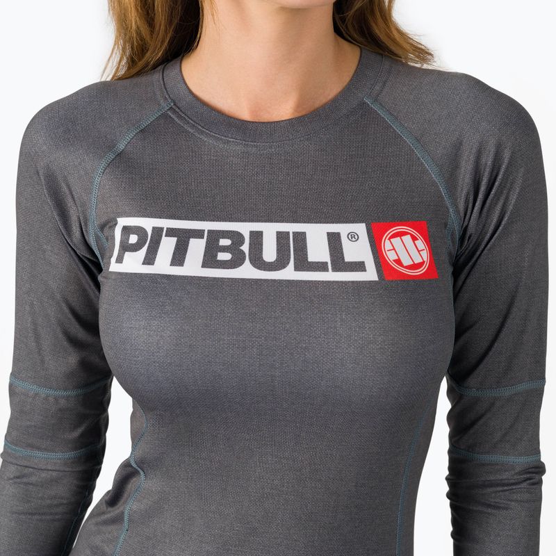 Damen Rashguard Longsleeve Pitbull West Coast Rash L-S Hilltop grey/melange 4