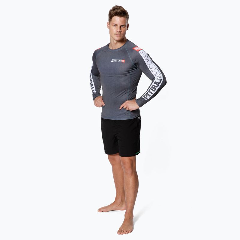 Men's Rashguard Longsleeve Pitbull West Coast Rash L-S Hilltop grey/melange 2