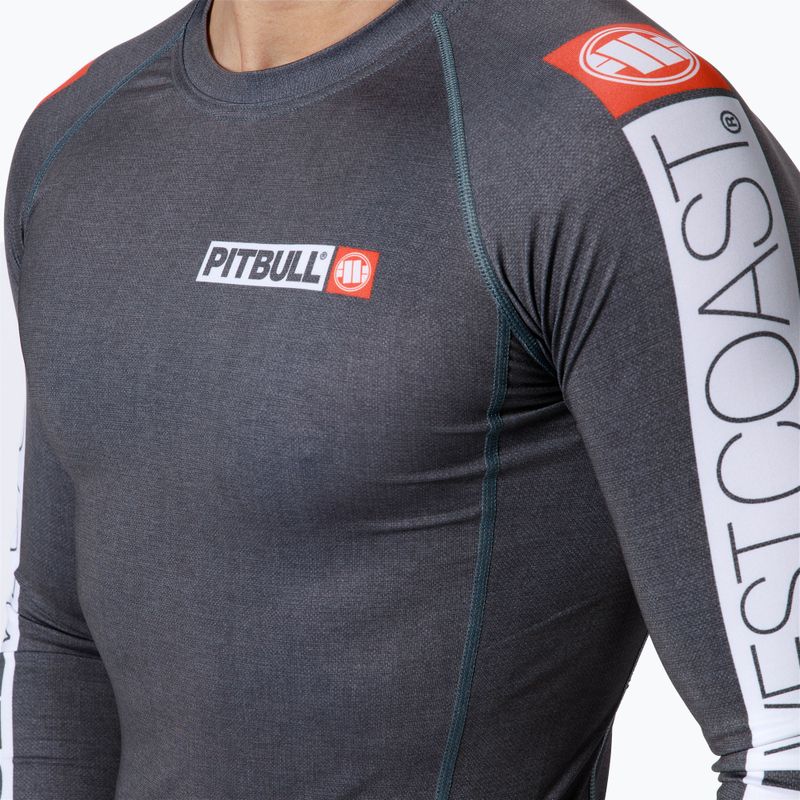 Men's Rashguard Longsleeve Pitbull West Coast Rash L-S Hilltop grey/melange 4