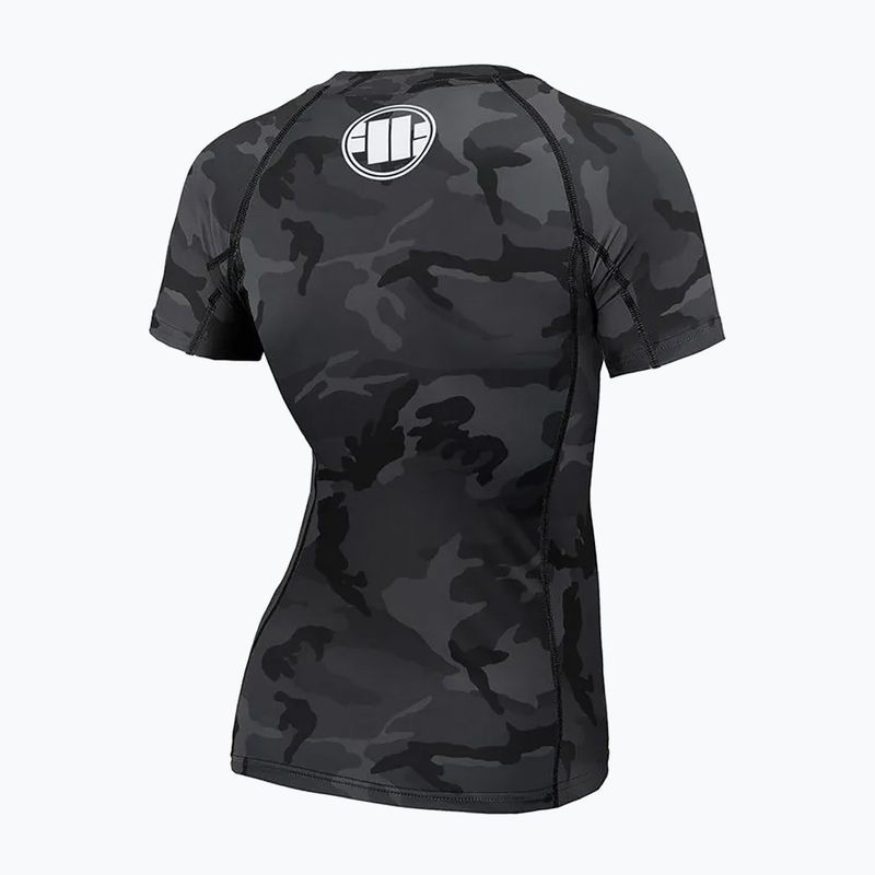 Damen-Rashguard Pitbull West Coast Rash T-S All black camo 2