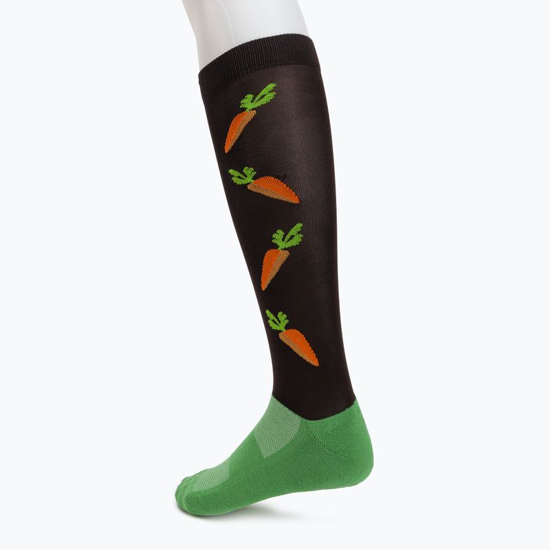 Reitsocken COMODO schwarz-orange SJP/03 2
