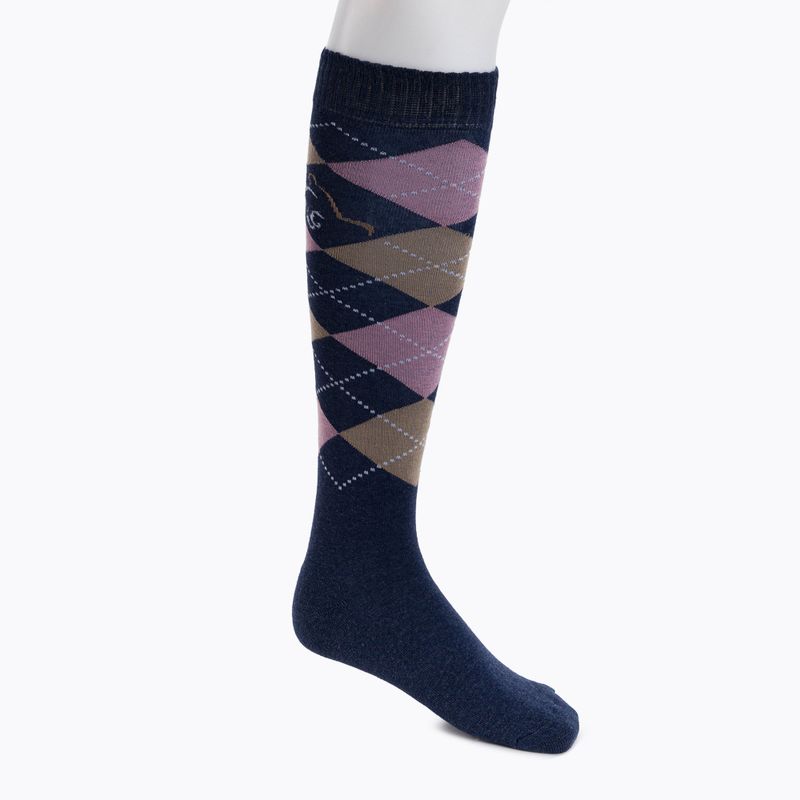 Reitsport-Kniestrümpfe COMODO navy blau SPDJ/22