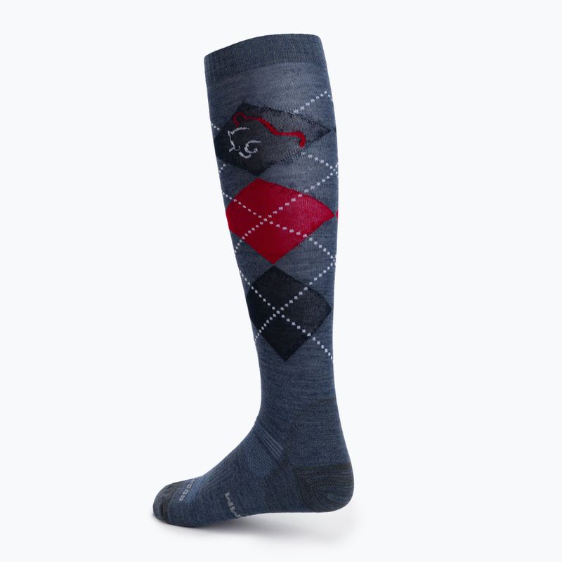Reitsocken COMODO grau-rot SPJW/04 2