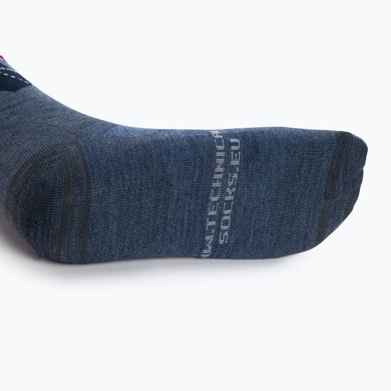 Reitsocken COMODO grau-rot SPJW/04 3