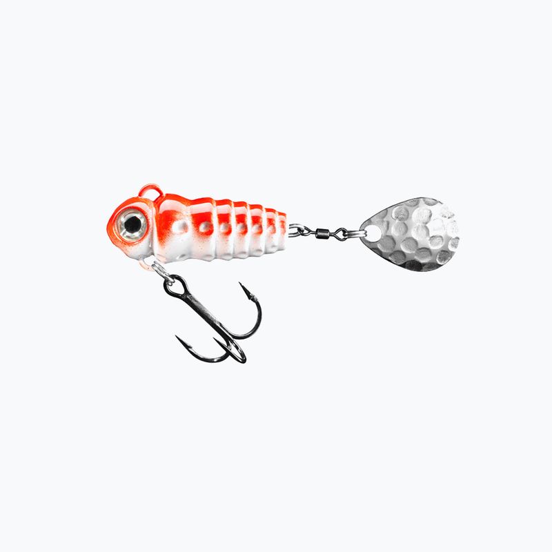SpinMad Crazy Bug Tail Spinnköder weiß und rot 2412