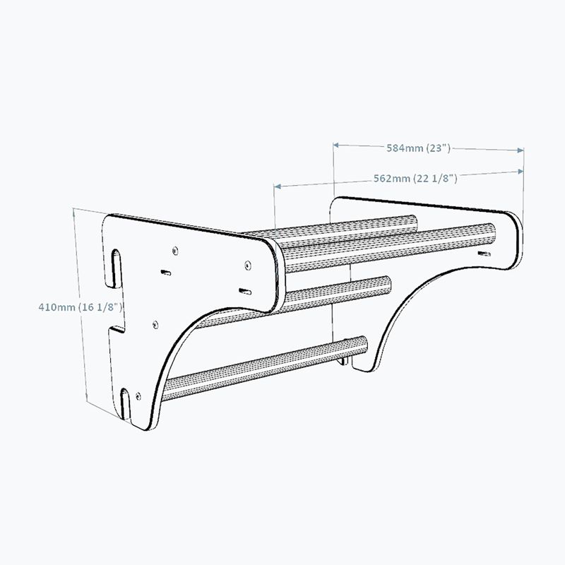 BenchK Klimmzugstange PB 204 braun BK-204 8