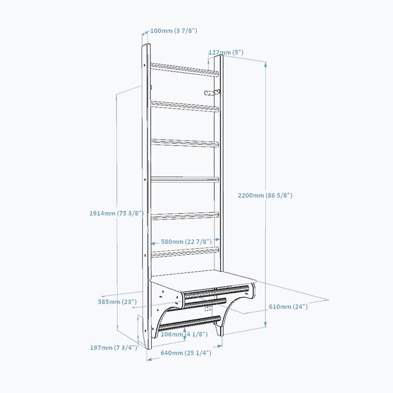 BenchK Bronze-Gymnastikleiter BK-112 2