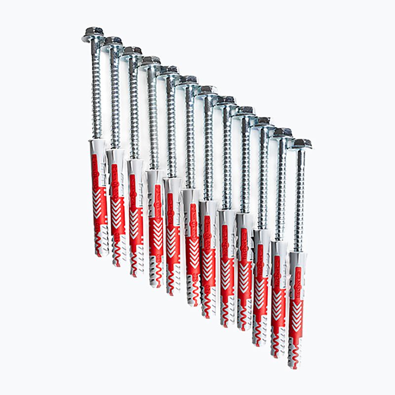 Fischer 10×80 Dübel mit Schrauben - 12 Stück für Leitern-BenchK silber BK-KM12