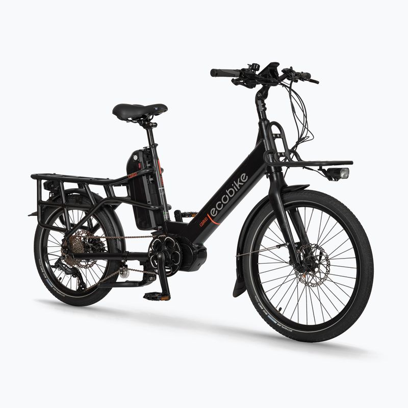 EcoBike Cargo/16Ah Trapeze Cargo+X300 10.4 AH Greenway Elektrofahrrad schwarz 1010503 2
