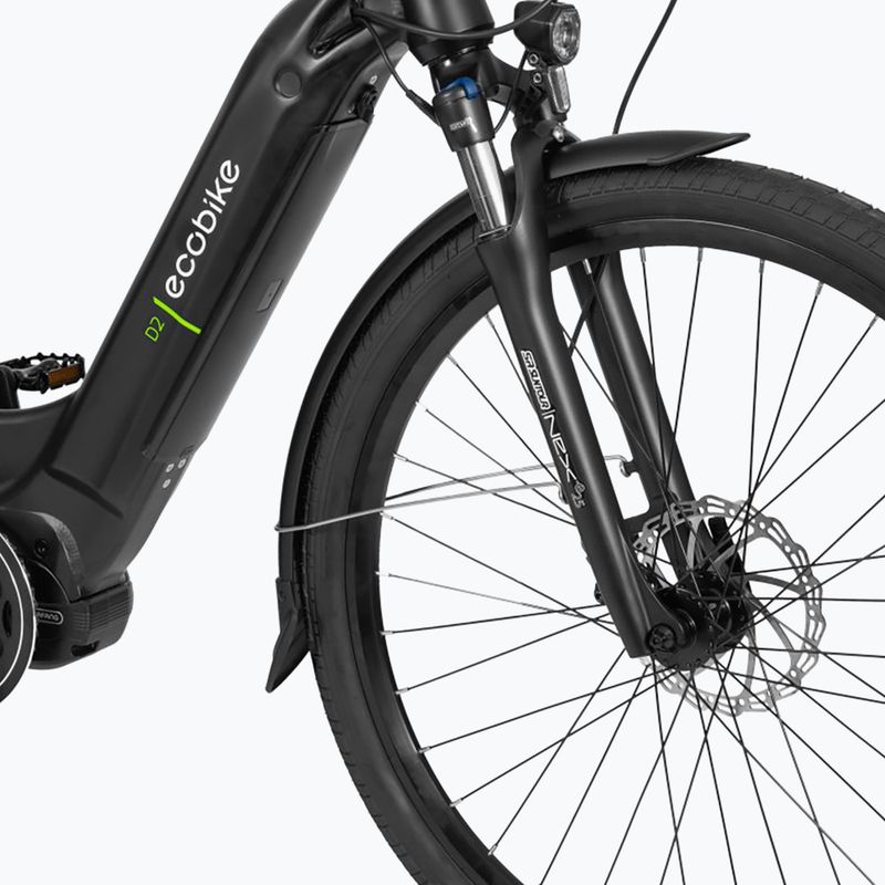 EcoBike D2 City/14Ah Smart BMS Elektrofahrrad schwarz 1010319 10