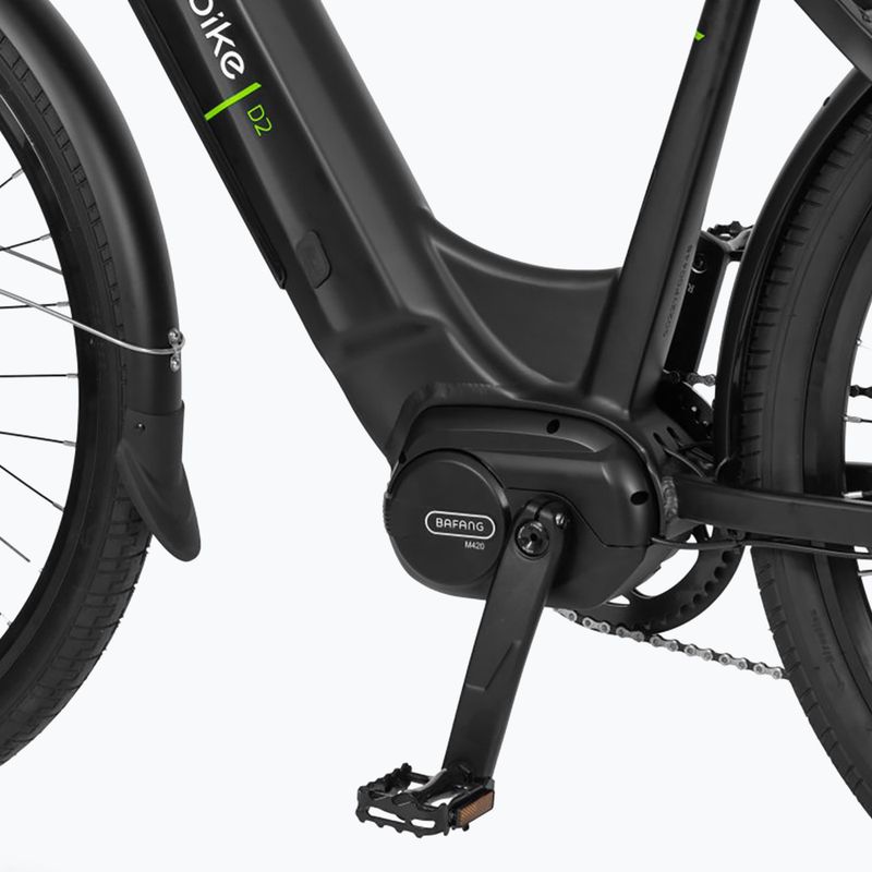 EcoBike D2 City/14Ah Smart BMS Elektrofahrrad schwarz 1010319 12