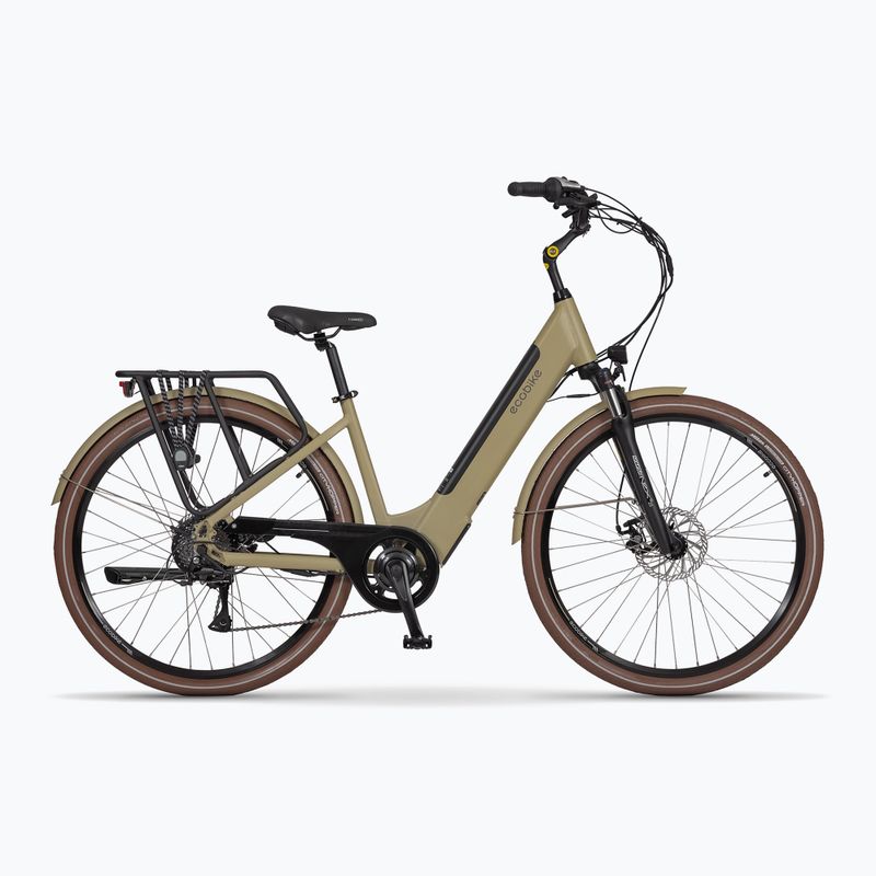 EcoBike X-City Cappuccino/13 Ah Greenway beige Elektrofahrrad 1010119 14