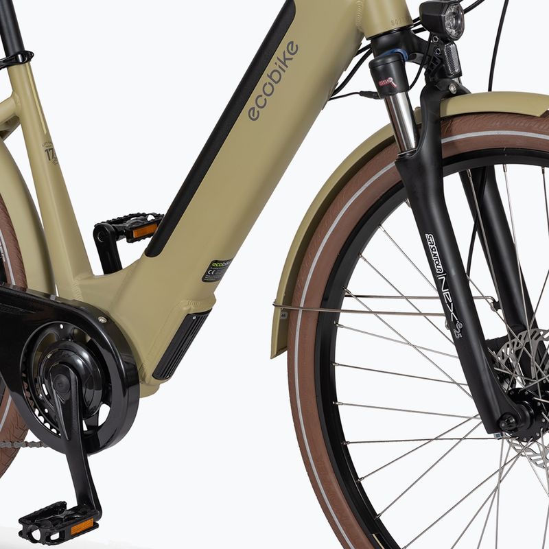 EcoBike X-City Cappuccino/13 Ah Greenway beige Elektrofahrrad 1010119 9
