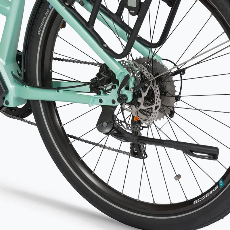 Damen-Elektrofahrrad EcoBike LX 500/X500 17.5Ah LG grün 1010316 8