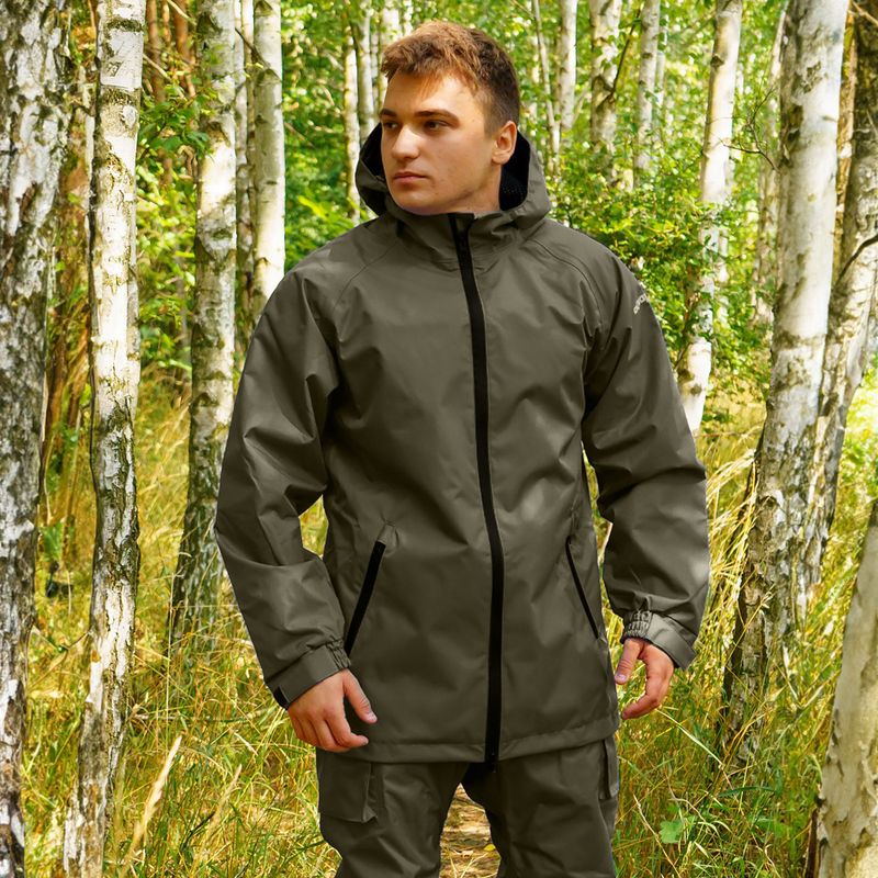 Herren-Angeljacke Pros 285 olivgrün 6