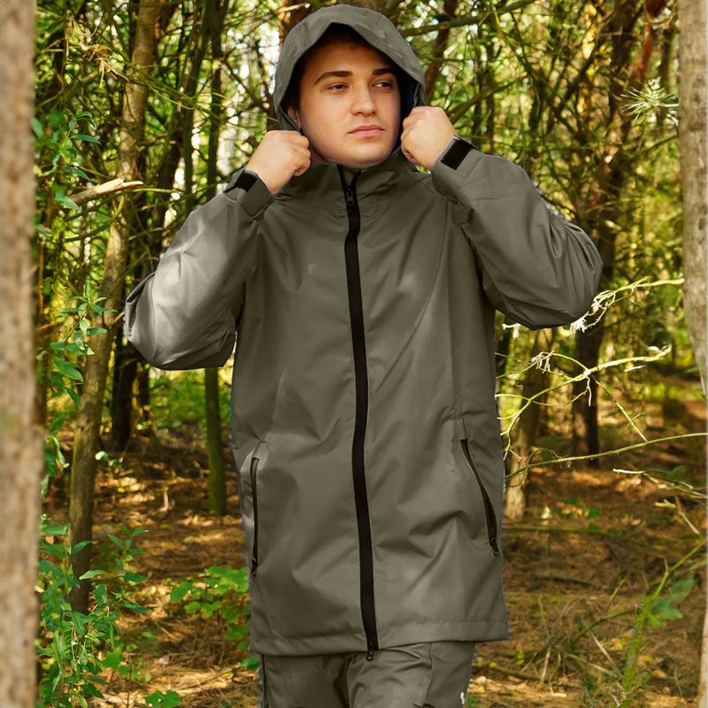 Herren-Angeljacke Pros 285 olivgrün 7