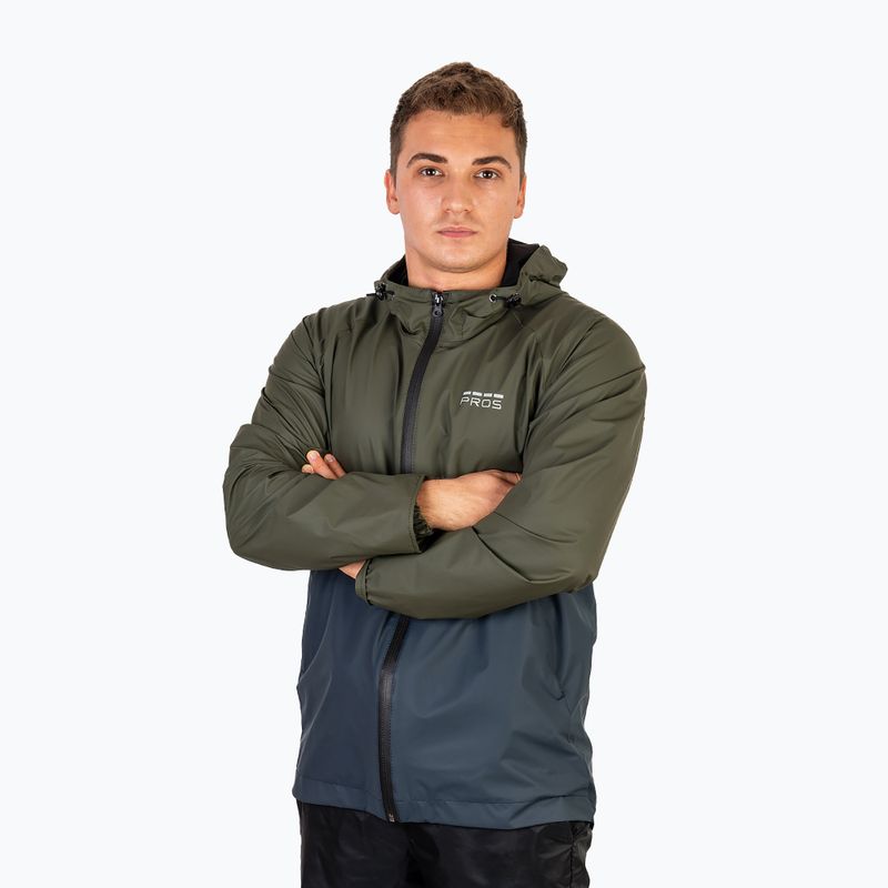 Herren-Angeljacke Pros 726 grün/blau