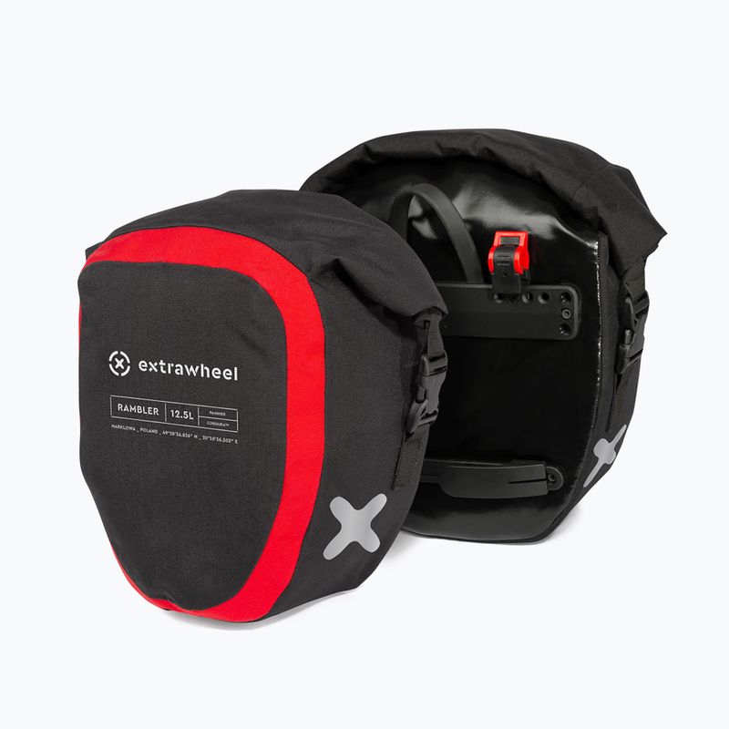 Fahrradtasche Extrawheel Rambler Premium 12,5L 2 St. schwarz E47