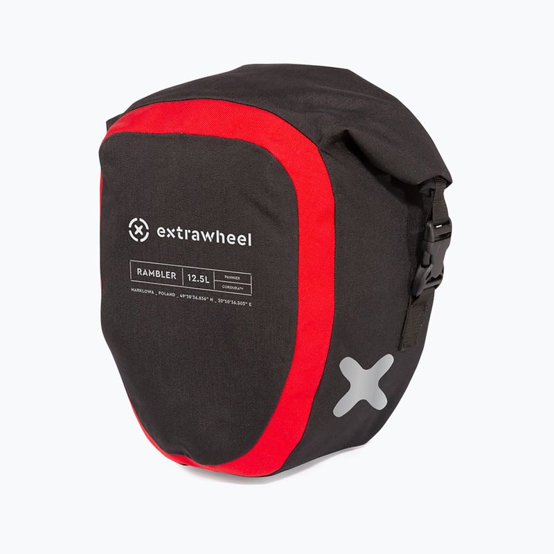 Fahrradtasche Extrawheel Rambler Premium 12,5L 2 St. schwarz E47 2