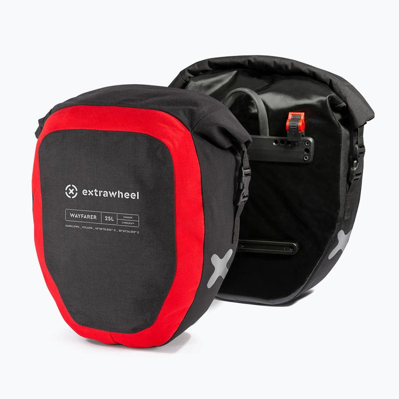 Fahrradtasche Extrawheel Wayfarer Premium 25L 2 St. schwarz E48