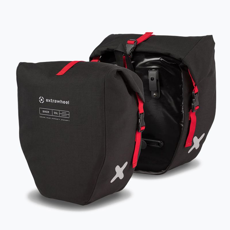 Fahrradtasche Extrawheel Biker Premium 25L 2 St. schwarz E12