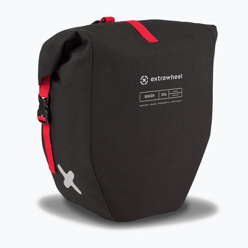 Fahrradtasche Extrawheel Biker Premium 25L 2 St. schwarz E12 3