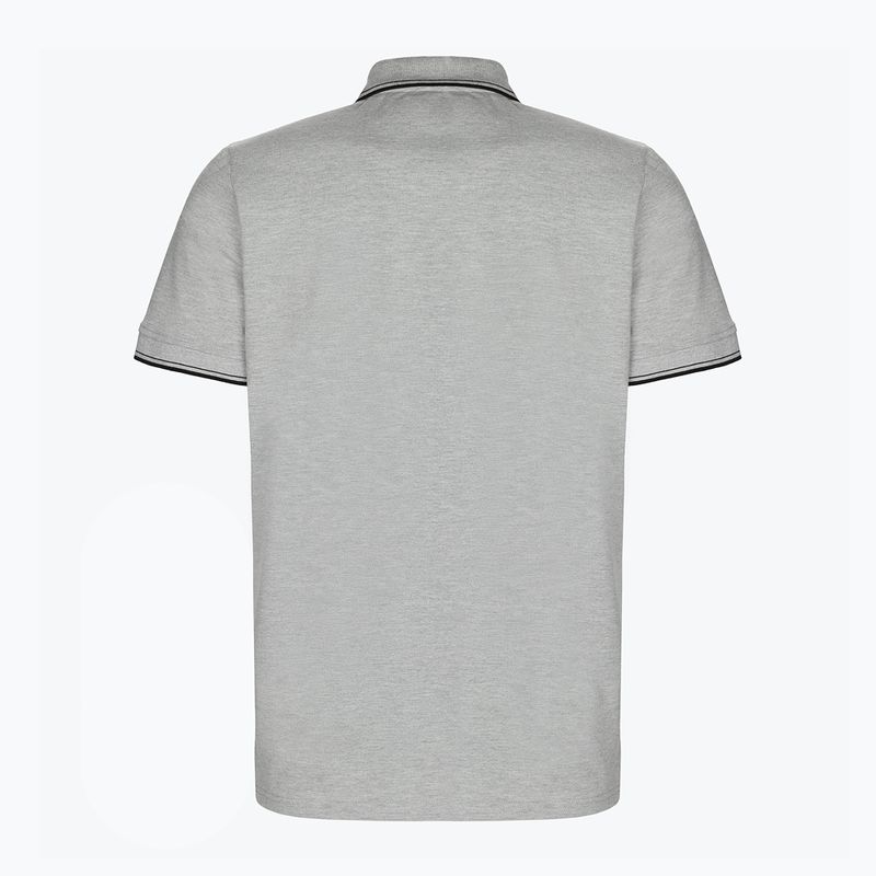 Poloshirt für Männer Pitbull West Coast Polo Slim Stripes grey/melange 2