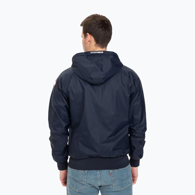 Herren Pitbull West Coast Athletic Kapuzen-Nylonjacke dunkel navy 3