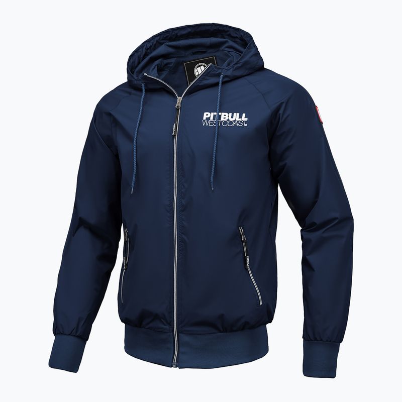 Herren Pitbull West Coast Athletic Kapuzen-Nylonjacke dunkel navy 7