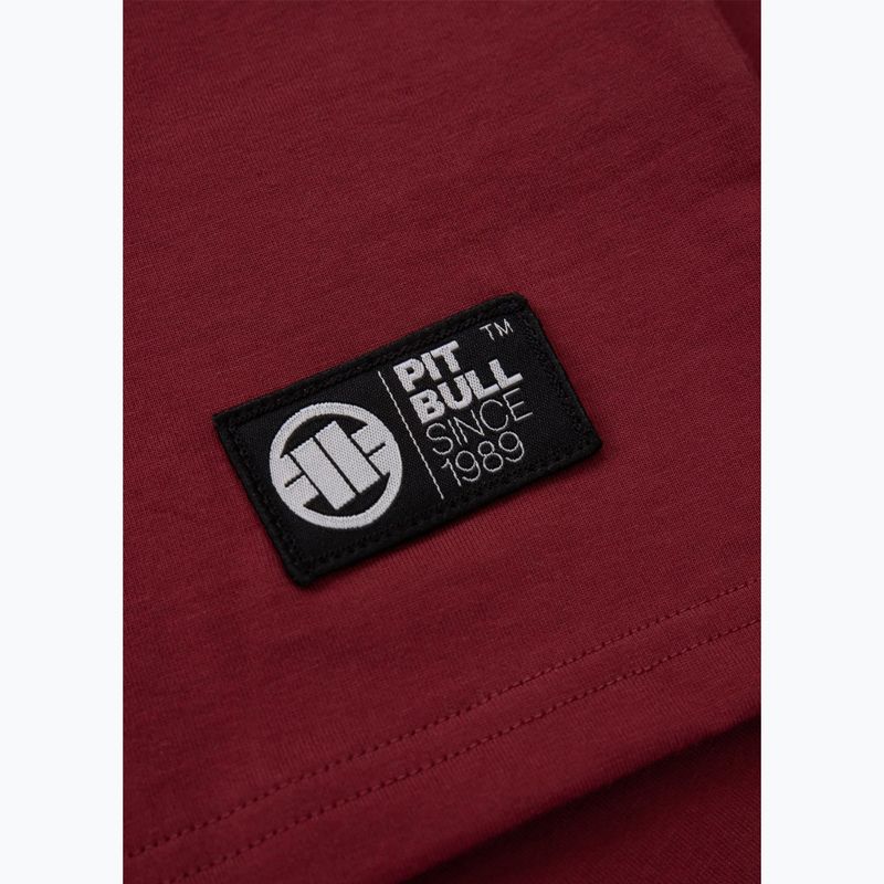 Shirt Herren Pitbull No Logo burgundy 4