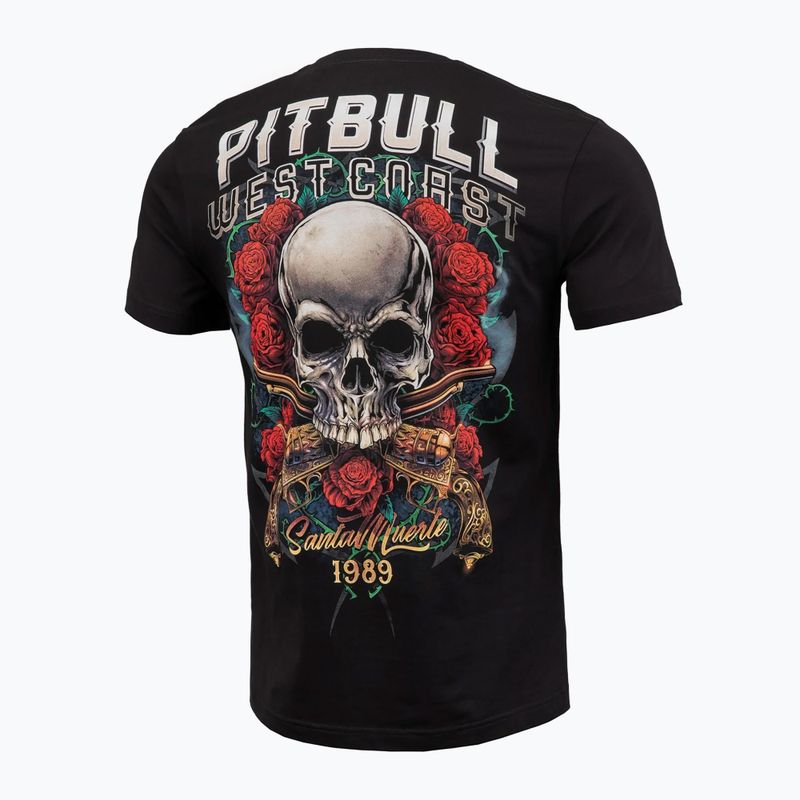 Pitbull Santa Muerte Herren-T-Shirt schwarz 2