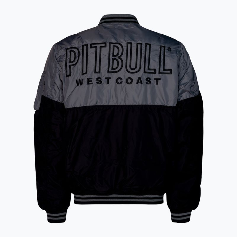 Herren-Jacke Pitbull West Coast Padded Baseball Caseman black/grey 2