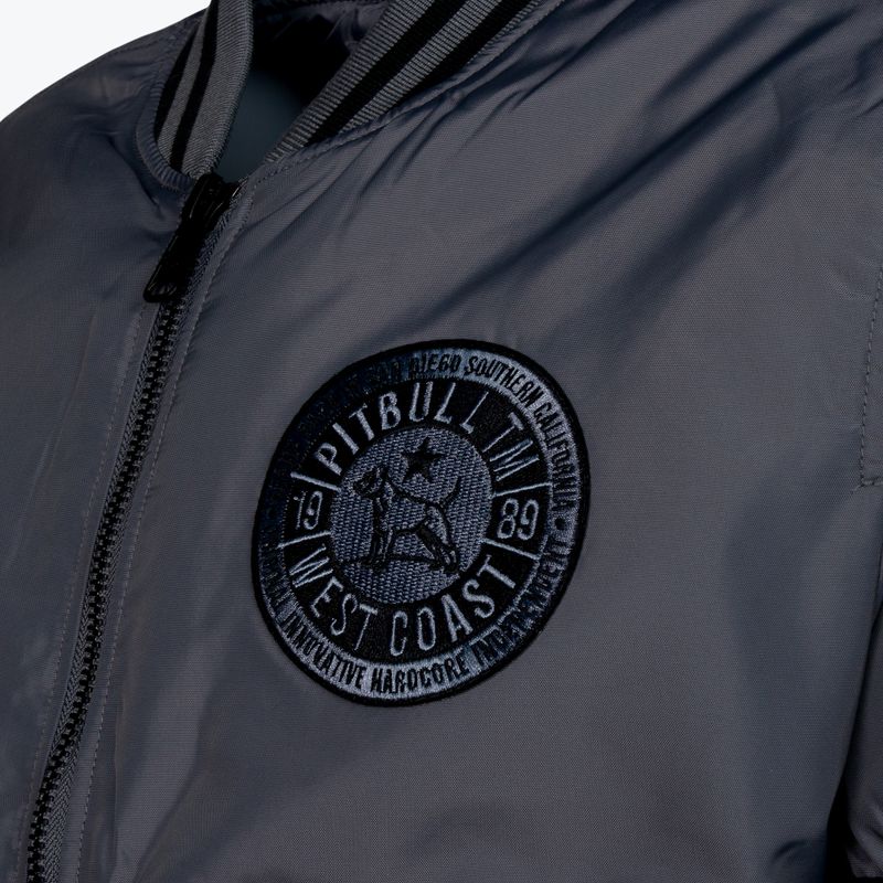 Herren-Jacke Pitbull West Coast Padded Baseball Caseman black/grey 3