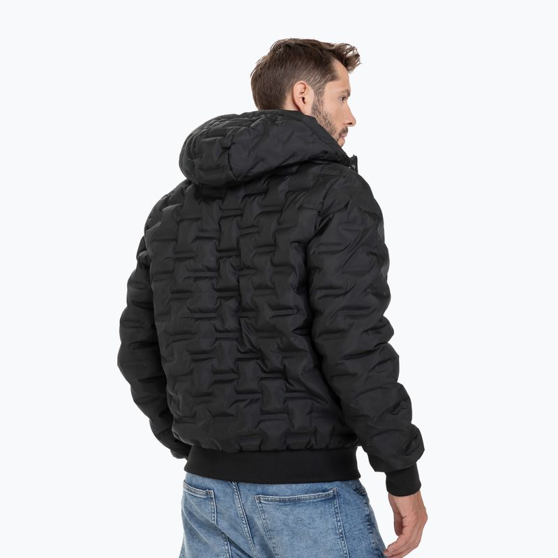 Winterjacke für Männer Pitbull West Coast Quilted Hooded Carver black 3