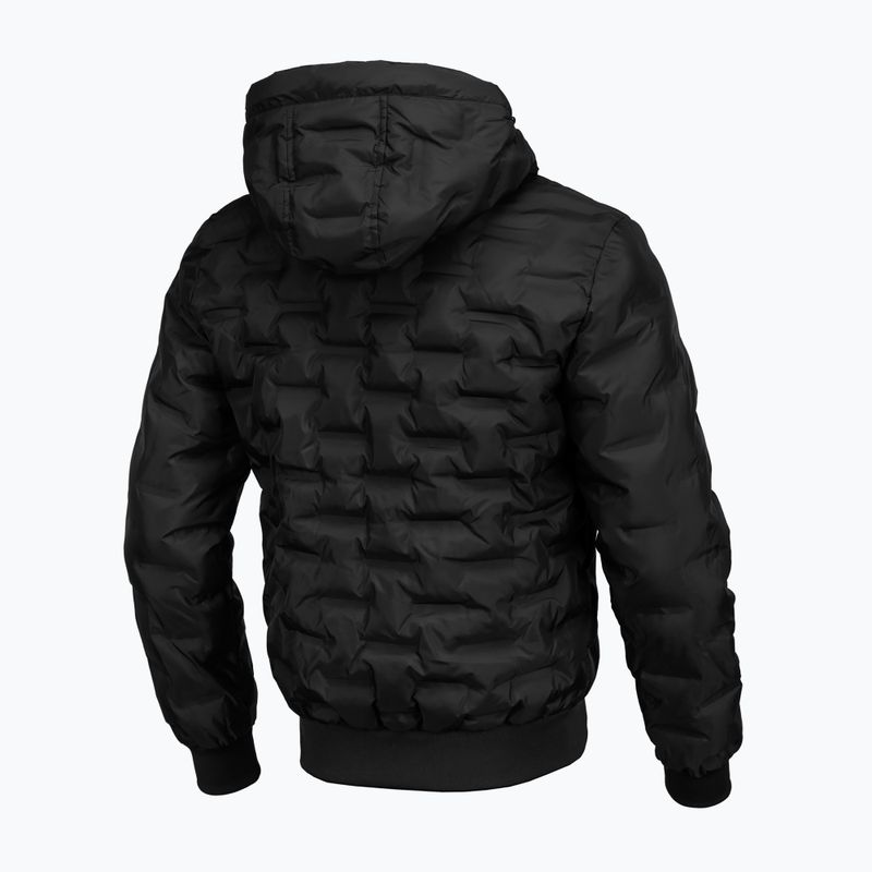 Winterjacke für Männer Pitbull West Coast Quilted Hooded Carver black 6