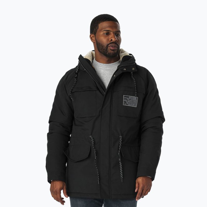 Winterjacke für Männer Pitbull West Coast Gunner Hooded Parka black