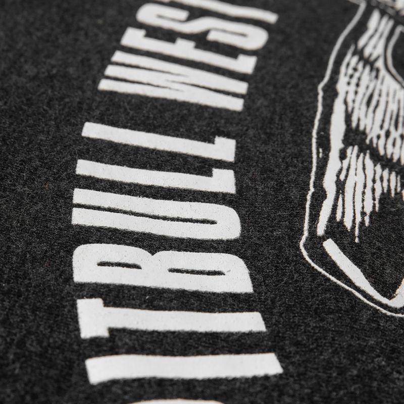 Sweatshirt für Männer Pitbull West Coast Hooded Oldschool Razor charcoal melange