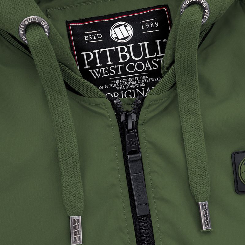 Herren Pitbull West Coast Nimitz Kapuzenjacke oliv 4