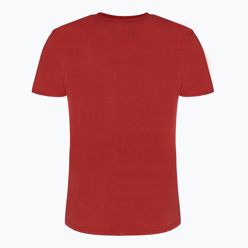 Herren-T-Shirt Pitbull West Coast T-Shirt Circle Dog burgundy 2