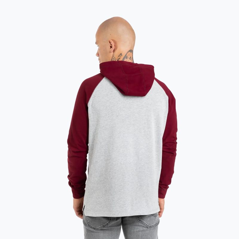 Sweatshirt für Männer Pitbull West Coast Hooded Small Logo grey/burgundy 2