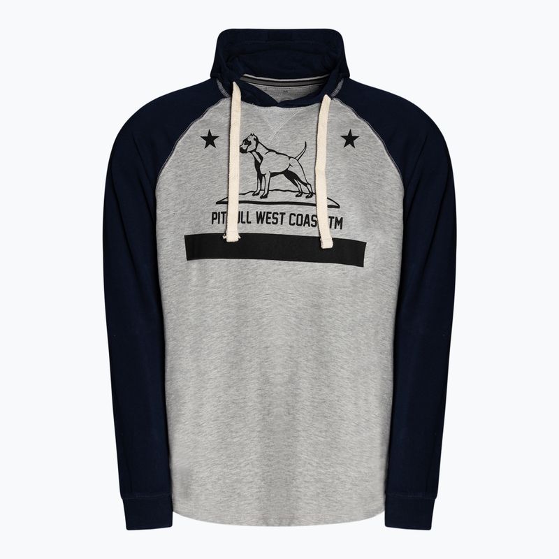 Sweatshirt für Männer Pitbull West Coast Hooded California 210 grey/dark navy 5