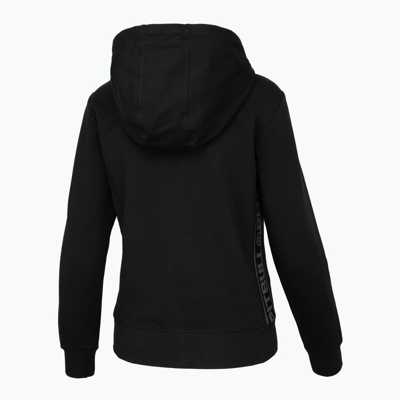 Damen-Sweatshirt Pitbull West Coast Hooded Zip French Terry black 2