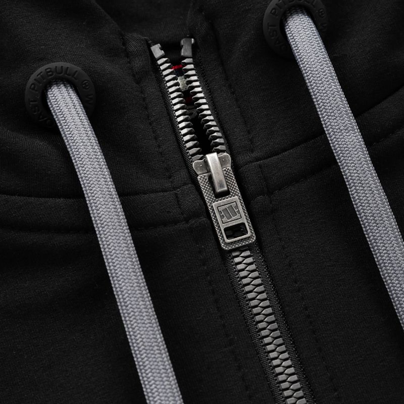 Damen-Sweatshirt Pitbull West Coast Hooded Zip French Terry black 4