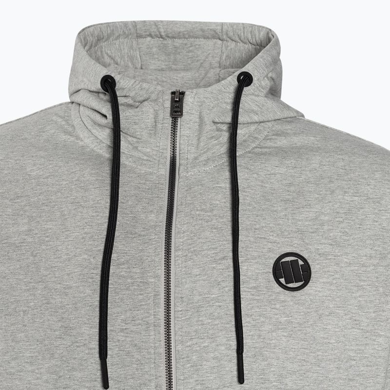 Sweatshirt für Männer Pitbull West Coast Hooded Zip Small Logo F.Terry 220 grey/melange 7