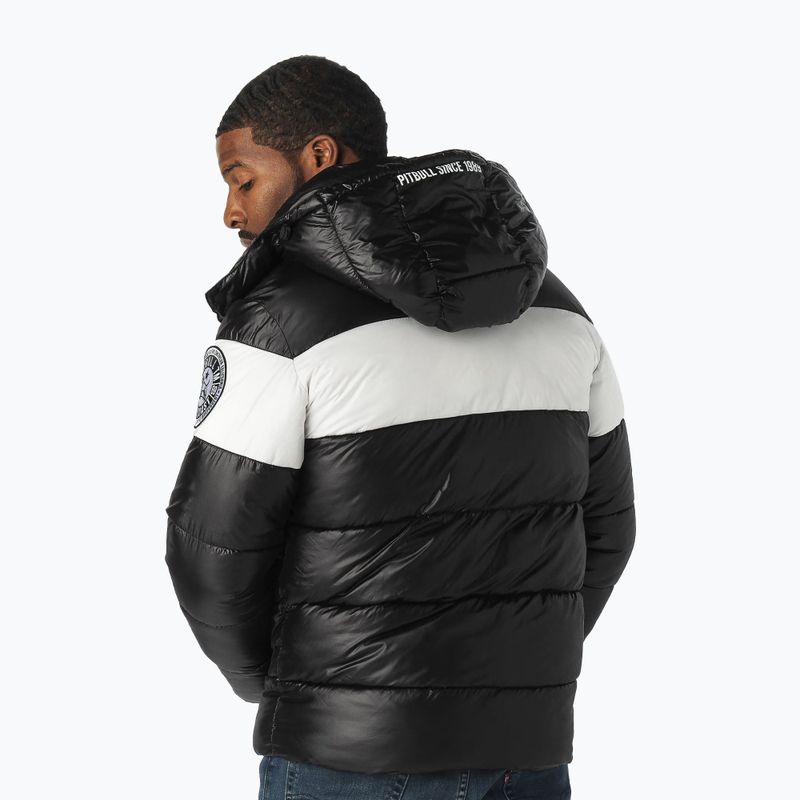 Daunenjacke für Männer Pitbull West Coast Cosmo black/white 2